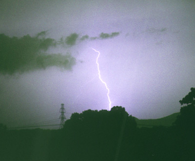 lightning.  Photo taken from my house 