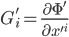\displaystyle G'_i = \frac{\partial \Phi'}{\partial x'^i}